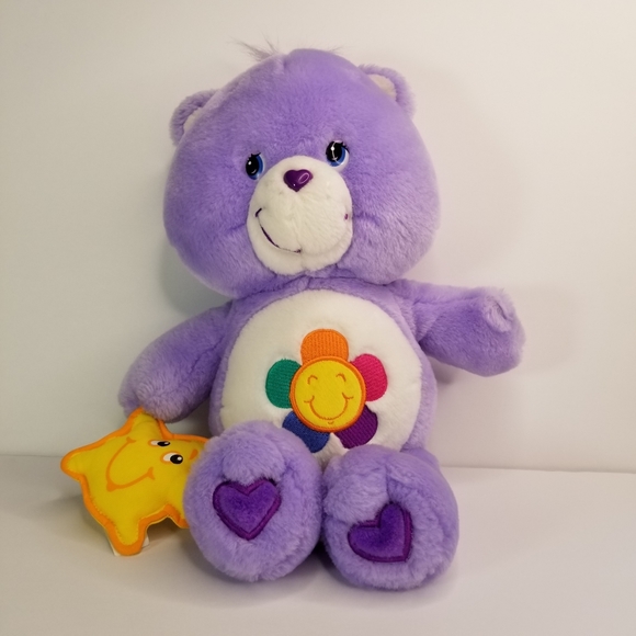 VINTAGE CARE BEARS HARMONY PURPLE BEAR PLUSH 2003